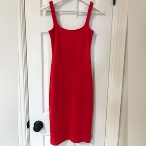 90s-Style Red Stretch Dress by American Apparel